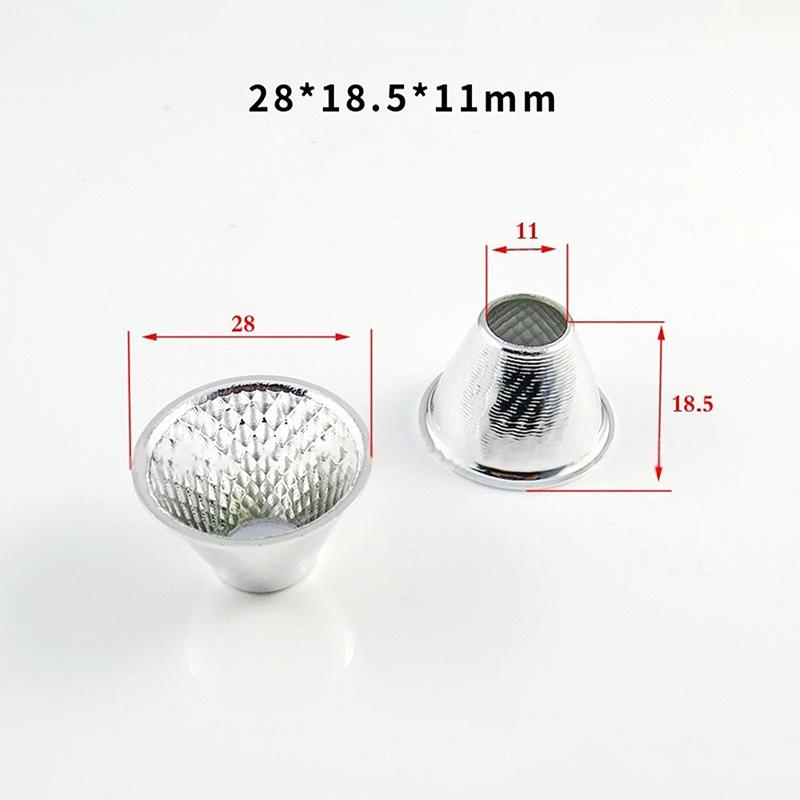 1 шт. 20-126 мм 15-120 градусов Отражатель-чаша для абажура для DIY-светильника Оптический светодиодный алюминиевый отражатель для COB-светодиода