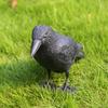 Outdoor Hunting Bait Standing Black Crow Garden Decoration Halloween Indoor Decoration Bird Repellent