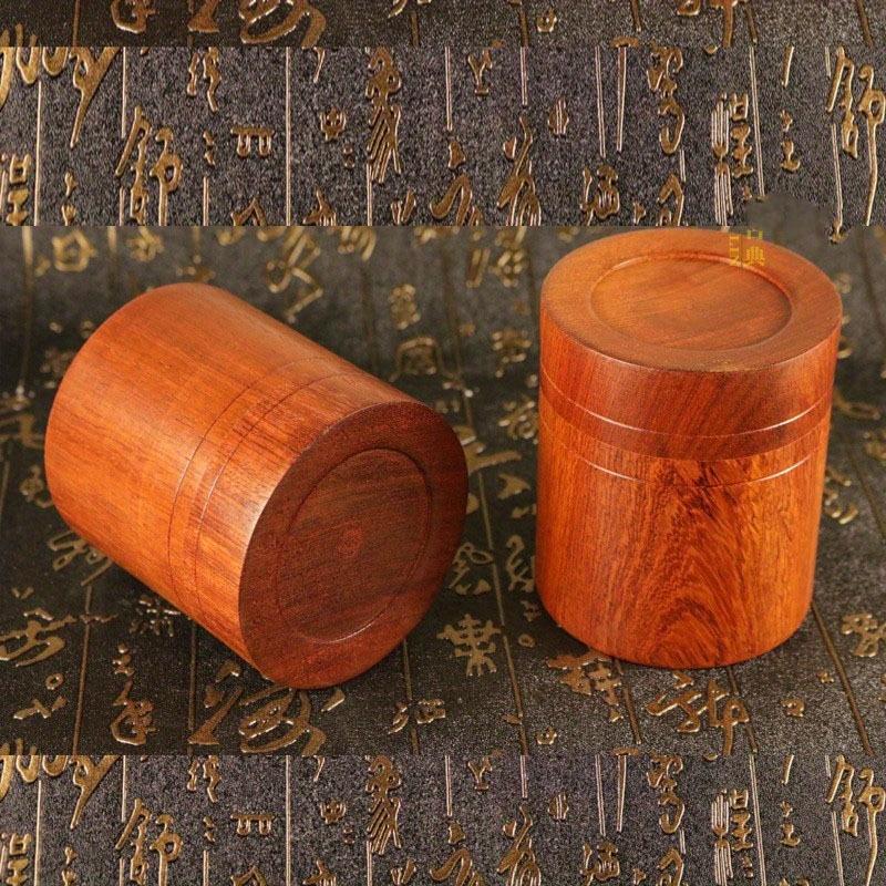 Handicraft Tea Jar Wooden Multi-purpose Can Hold Sandalwood and Agarwood Jar Cylinder
