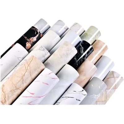 Черная оранжевая мраморная контактная бумага для столешниц, 15,7" X 39,3" самоклеящиеся глянцевые мраморные гранитные обои, виниловая самоклеящаяся контактная бумага