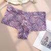 Большие размеры, сексуальные кружевные трусики для женщин, летние, со средней талией, эластичные, ультратонкие, дышащие, легкие, открытые, женские трусы 4XL