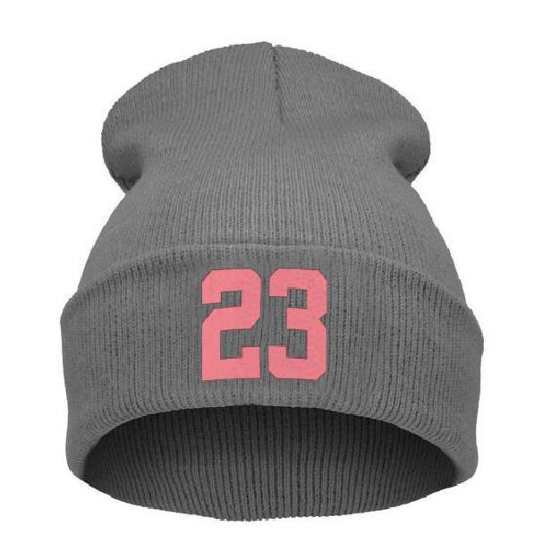 European and American New 23 Knitted hat  Street dance beanie Beanie winter hat
