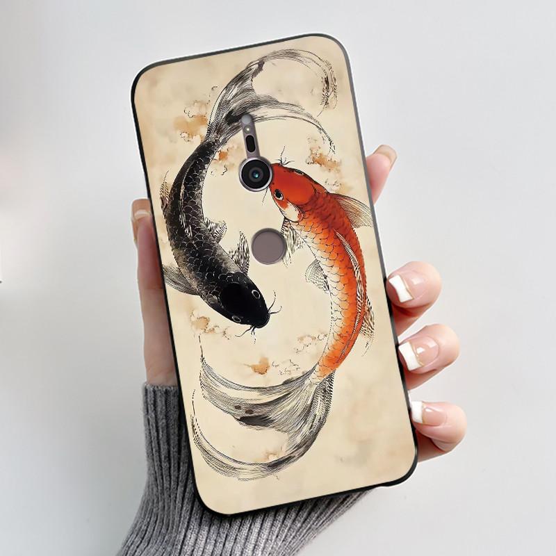 Модный черный чехол с принтом кролика для молочного чая для Sony Xperia XZ2/SO-03K Черный чехол для Sony Xperia XZ3/SO-01L Мягкий чехол с защитой от царапин