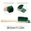 Multifunctional heavy-duty scrubber - Wooden scrubber, with bristles for cleaning, suitable for cleaning lawn mowers as well.