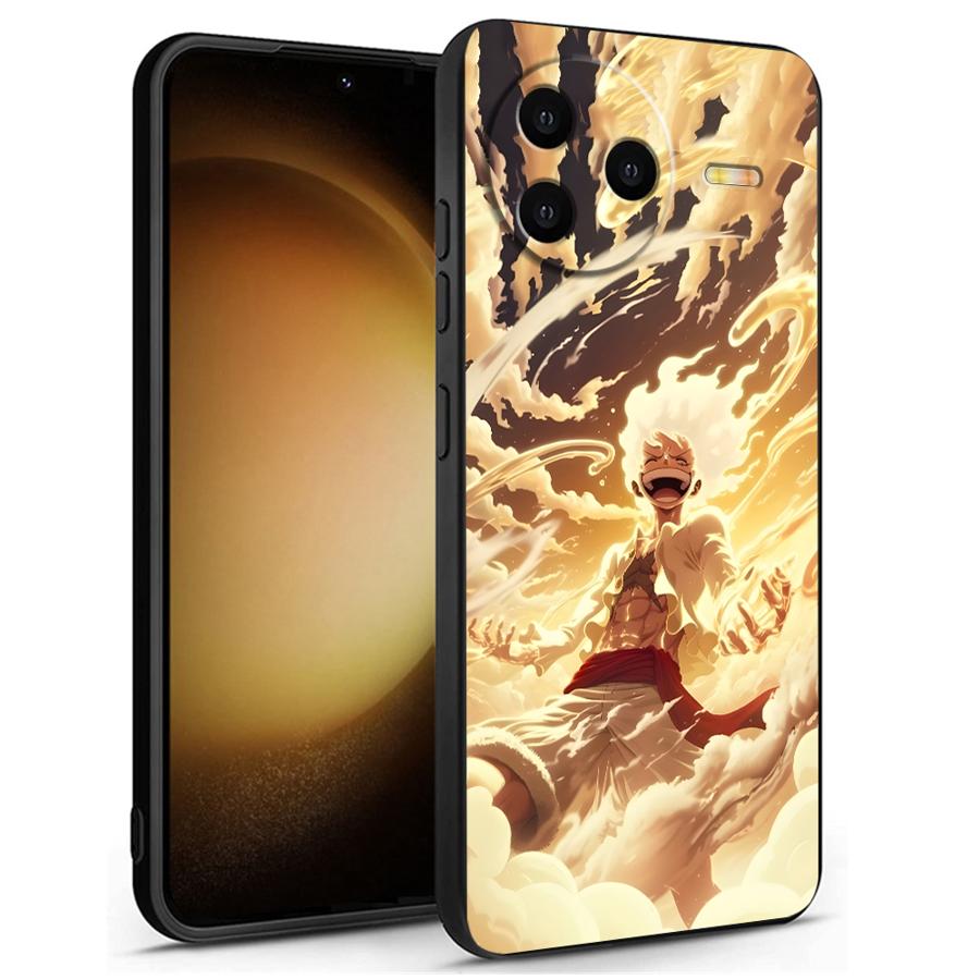 Чехол для Xiaomi Redmi 13C 9 K40 K80 Pro A3 A1 A2 Plus 14C 10 12C A5 A4 Черный Мягкий Чехол для Телефона One Piece Крутой Луффи