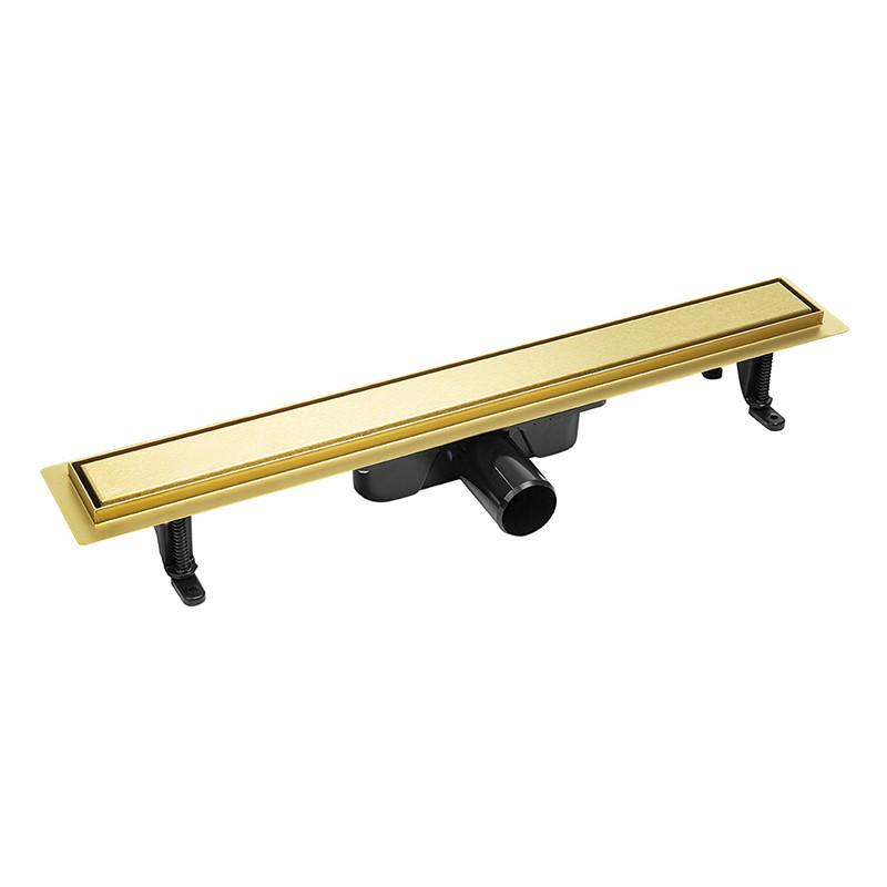 Odpływ Liniowy 90 Cm Niski Basso Złoty