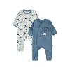 Детский комбинезон из 2 предметов для малышей 3–9 месяцев, цвет индиго