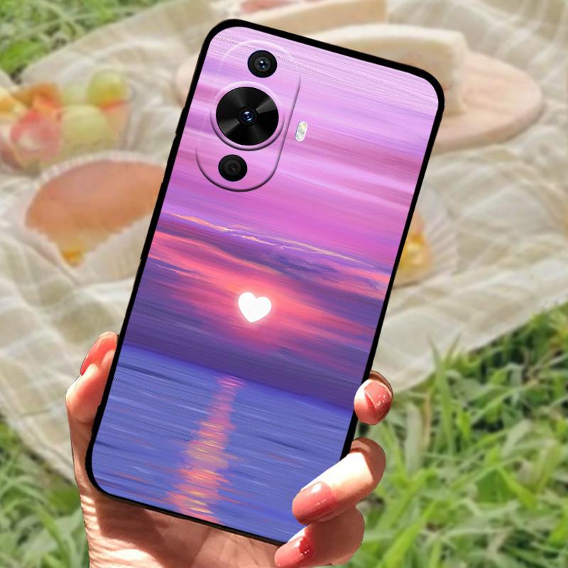 Для Huawei nova 12s Чехол Защитный Силиконовый Мягкий Черный Бампер Funda Coque для Huawei nova 12s Защитная Задняя Панель Телефона