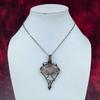 Rose Quartz Pendant Genuine Gemstone Pendant Copper Wire Wrapped Handmade Jewelry