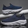 Fashion Men's Shoes Summer Breathable Mesh Canvas Shoes Fashion Platform Shoes Lightweight Sneakers for Men Comfortable Slip-On Loafers