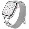 Bulk Purchasing Metal Strap for Apple Watch Series 10 Ultra 9 8 7 SE 6 5 4 3 2 1 46mm 49mm 45mm 44mm 42mm X Shape Milanese Silver Watch Band