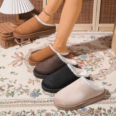 Женские тапочки в римском стиле, легкие уличные мюли, оптовые зимние домашние тапочки для женщин