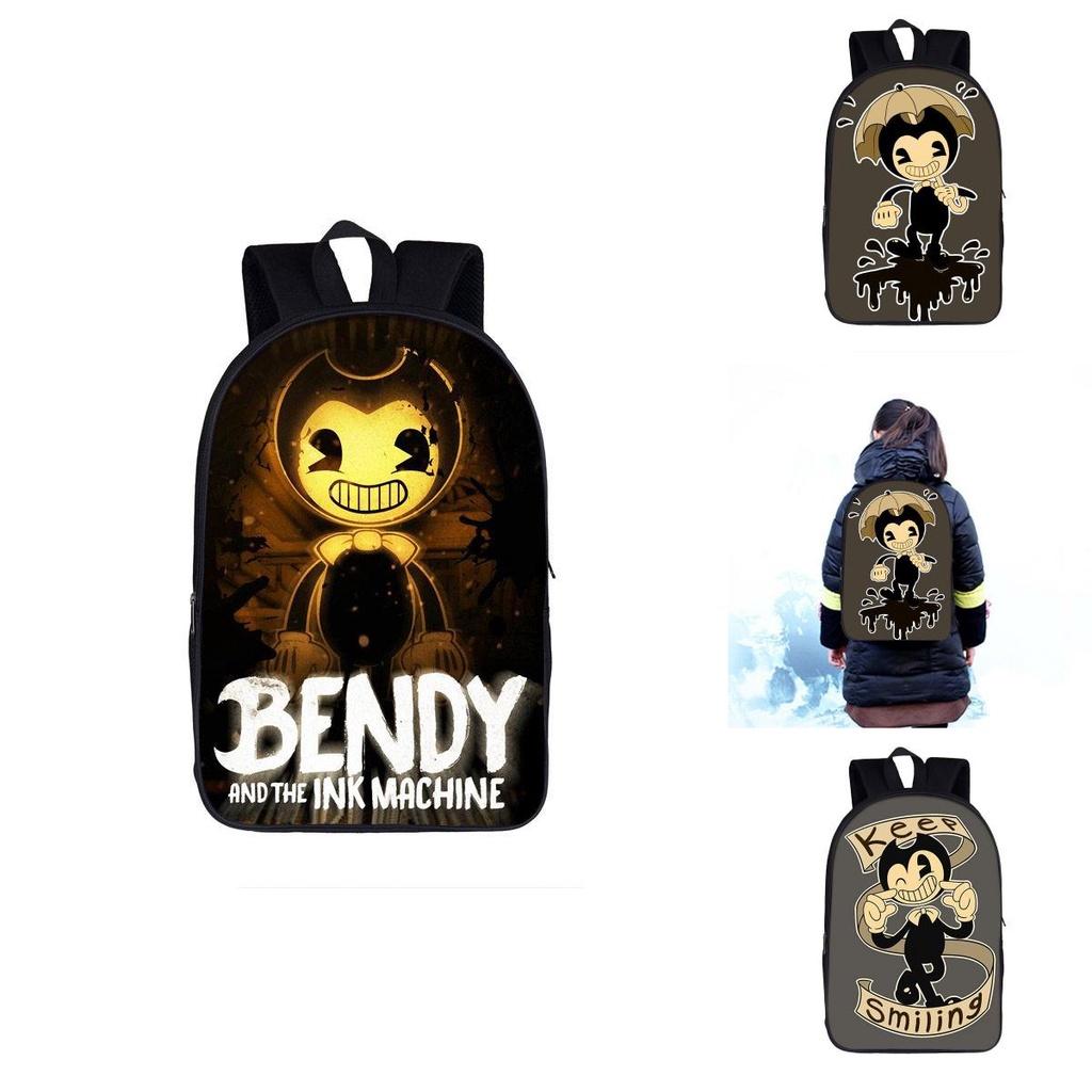 Large Bendy And The Ink Machine Backpack For Students Fashionable And Functional!