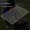 Forest People Stainless Steel BBQ Grill Net - Square Flat Outdoor Barbecue Mat