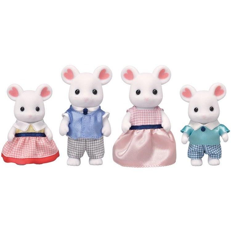 Sylvanian Families Семейство Мышей Маршмеллоу FS-33 CP-SF Подарок на День Рождения Ребенок Девочка 3 Года 4 5 6 Кукла