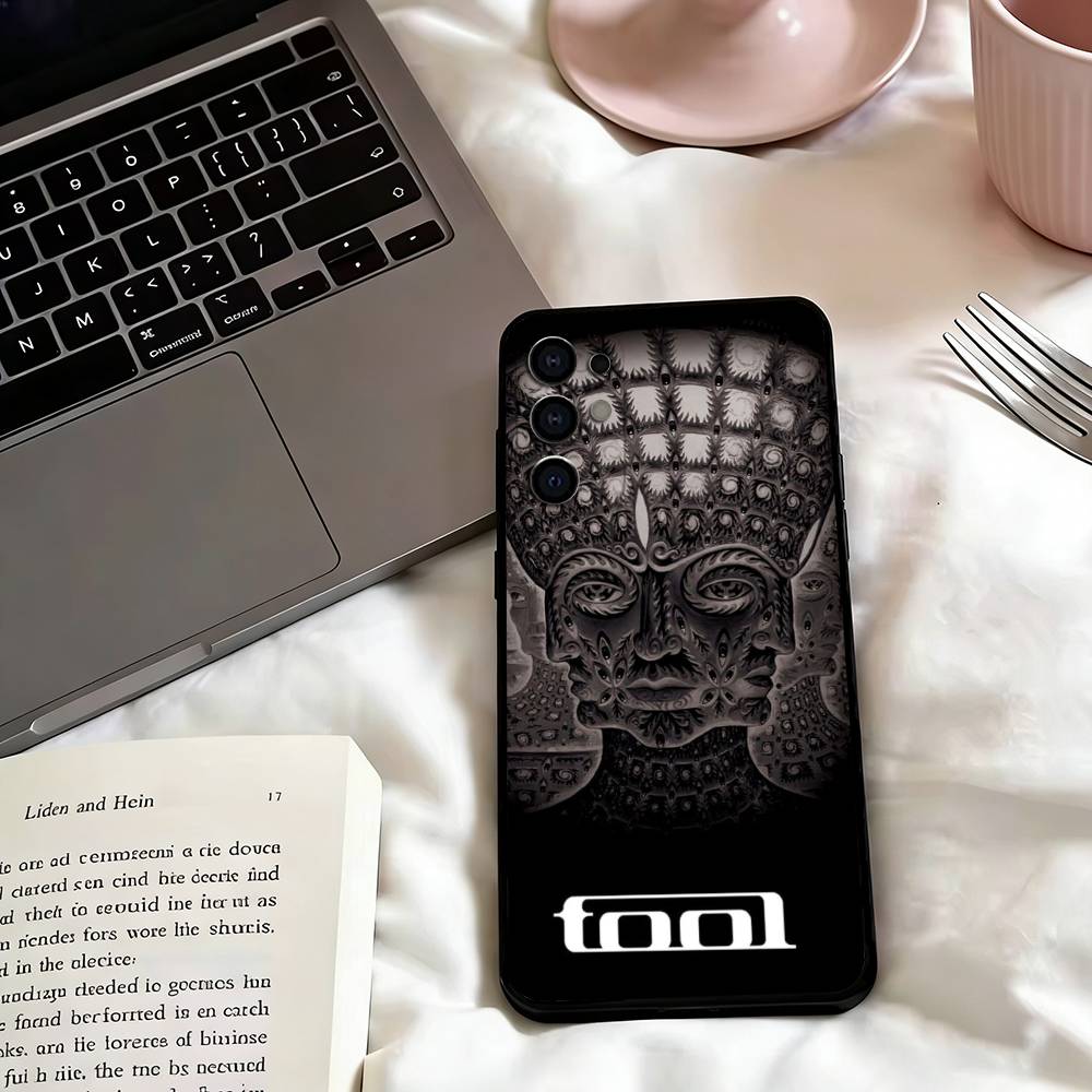 Music T-Tool Band Rock Phone Case For Samsung S25,S24,S21,S22,S23,S30,Ultra,S20,Plus,Fe,Lite,Note,10,Black Cover