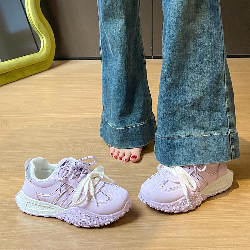 Womens Shoes 2025 Spring Student Running Casual Shoes Comfortable Breathable Korean Version Womens Sneakers Zapatos Para Mujeres
