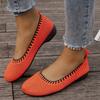 Women Flats 2024 New Fashion Large Size Anti-slip Casual Loafers Shoes Women Mesh Breathable Soft Sole Flat Sole Shoes for Women
