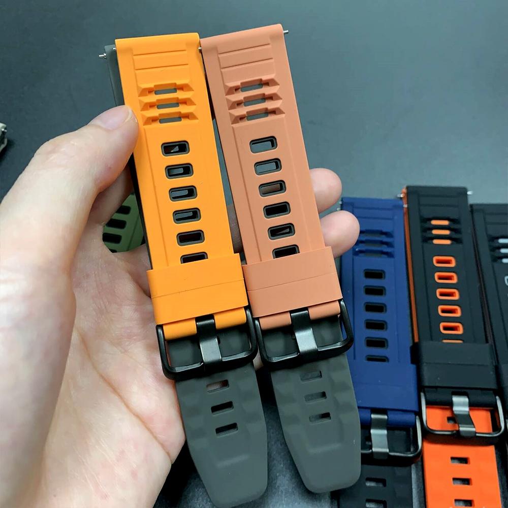 22 мм ремешок для часов TicWatch Pro 2021/3 Ultra LTE/GPS Силиконовый ремешок для TicWatch Pro GTW GTH2 GTX S2 E2 Спортивный браслет