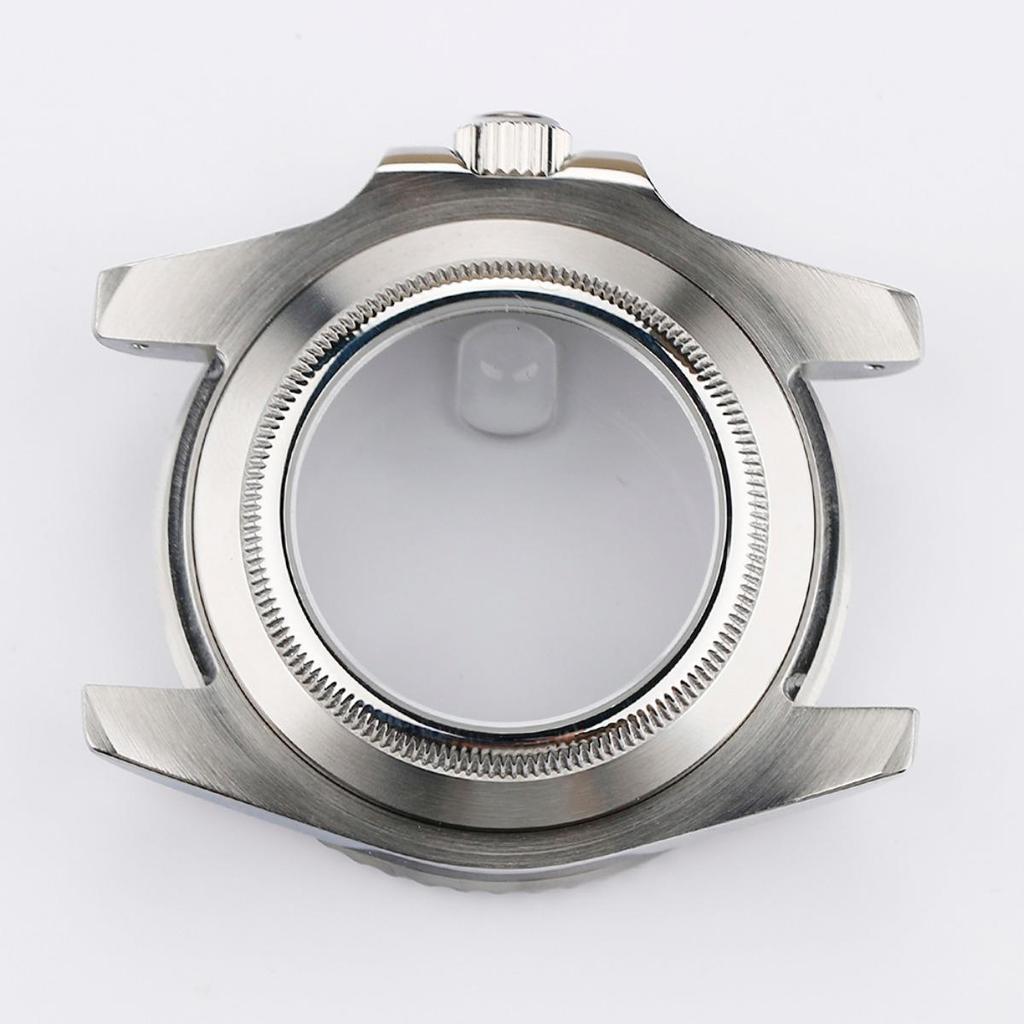 Watch Case Nh35 Case Silver 40mm for Movement Watch Mod NH3 NH35 NH36 NH73 NH38 NH39 Bezel Mineral Glass Watch Mod