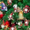 24 шт./набор Гномы Санта-Клауса Украшение на елку Подвеска ручной работы Рождественские подвесные бирки Сделай сам С Новым годом
