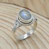 Moonstone 925 Sterling Silver Ring, Natural Gemstone Handmade Women Boho Ring