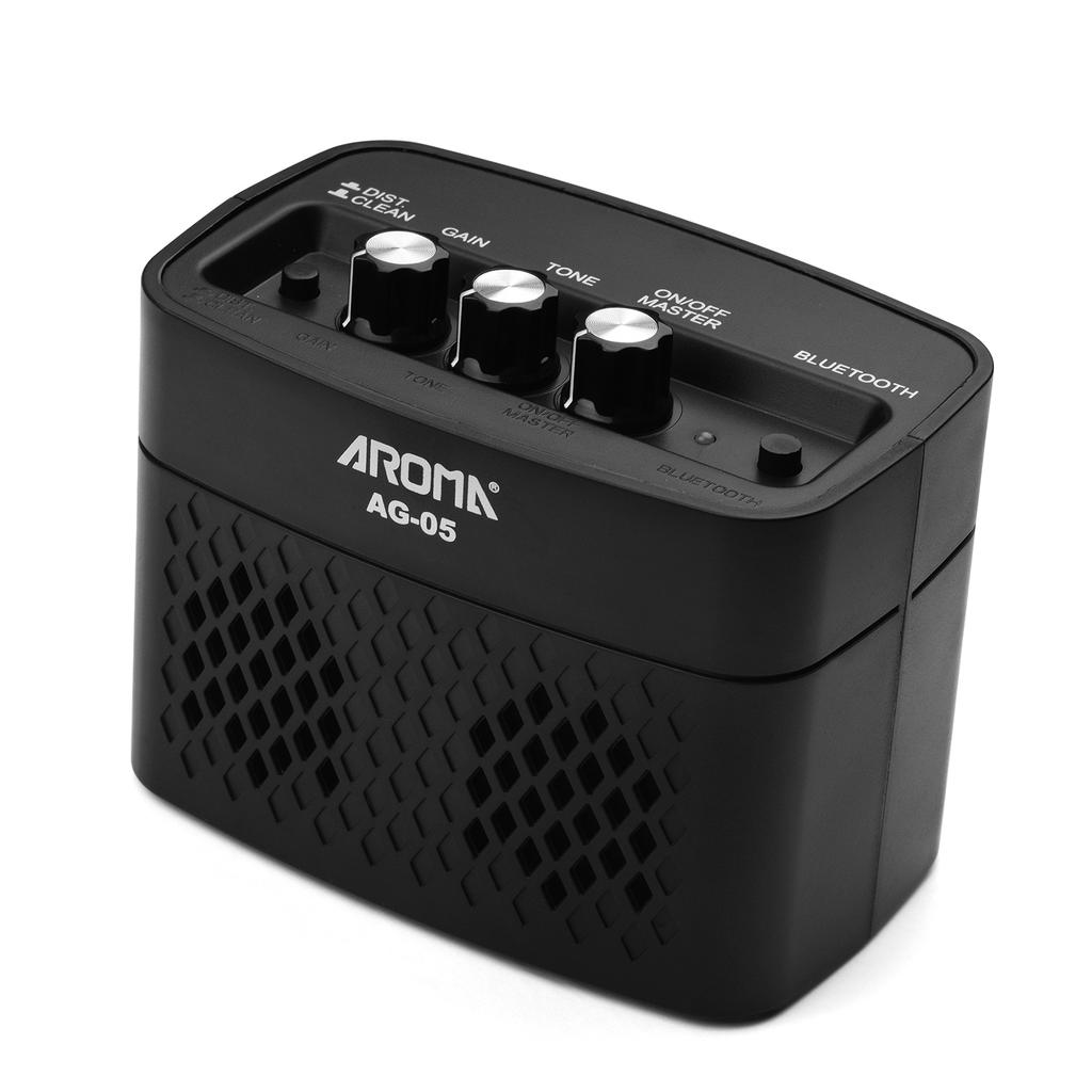 AROMA AG-05 Bluetooth-усилитель для электрогитары, 5-ваттный стереовыход, усиление тона с искажениями
