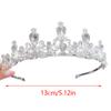Женские Девушки Серебряный Цвет Корона Головной Убор Корейская Тиара Платье на День Рождения Корона Аксессуары для Волос