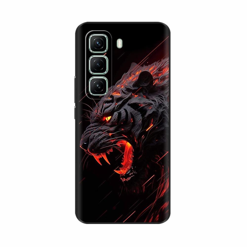 Чехол для Infinix Hot 50 5G 4G Милый узор панды Силиконовая задняя крышка для чехла для телефона Infinix Hot 50 Pro Для Infinix Hot50 Pro Plus