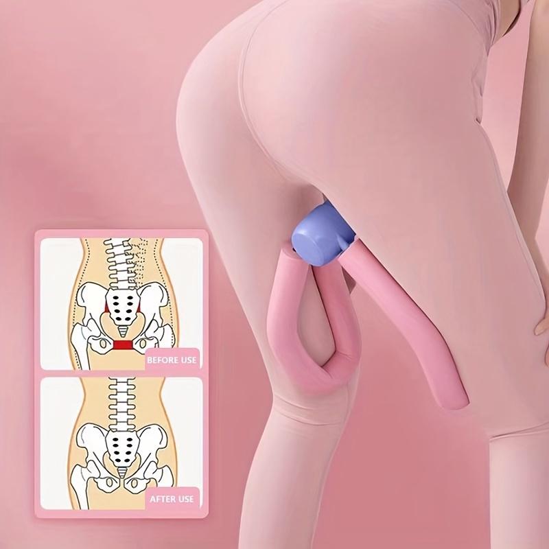 1шт силиконовый полимерный тренажер для мышц тазового дна, тренажер для бедер для восстановления после родов, коррекция фигуры, тренажер для ног и ягодиц
