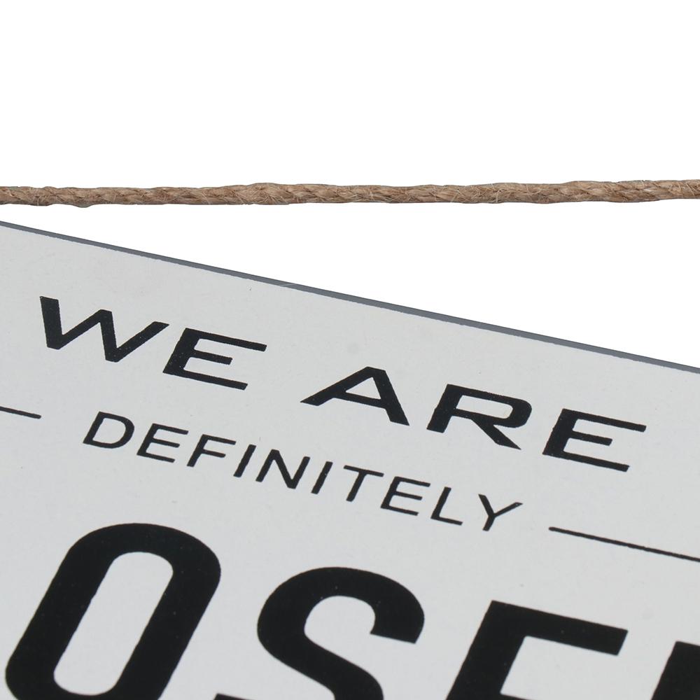 Double Sided Hanging Sign With Ring Open and Closed Club Business Sign Shop