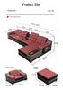 Medium-Thick Leather Corner Sofa for Small to Medium Living Rooms