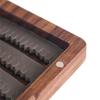 Double Side Pockets Fly Fishing Box Containers Wood Fishing Tackle Box Fishing Tackle Hook Organizers Storage Case