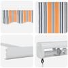 Retractable Awning Multicolor 500 x 300 cm