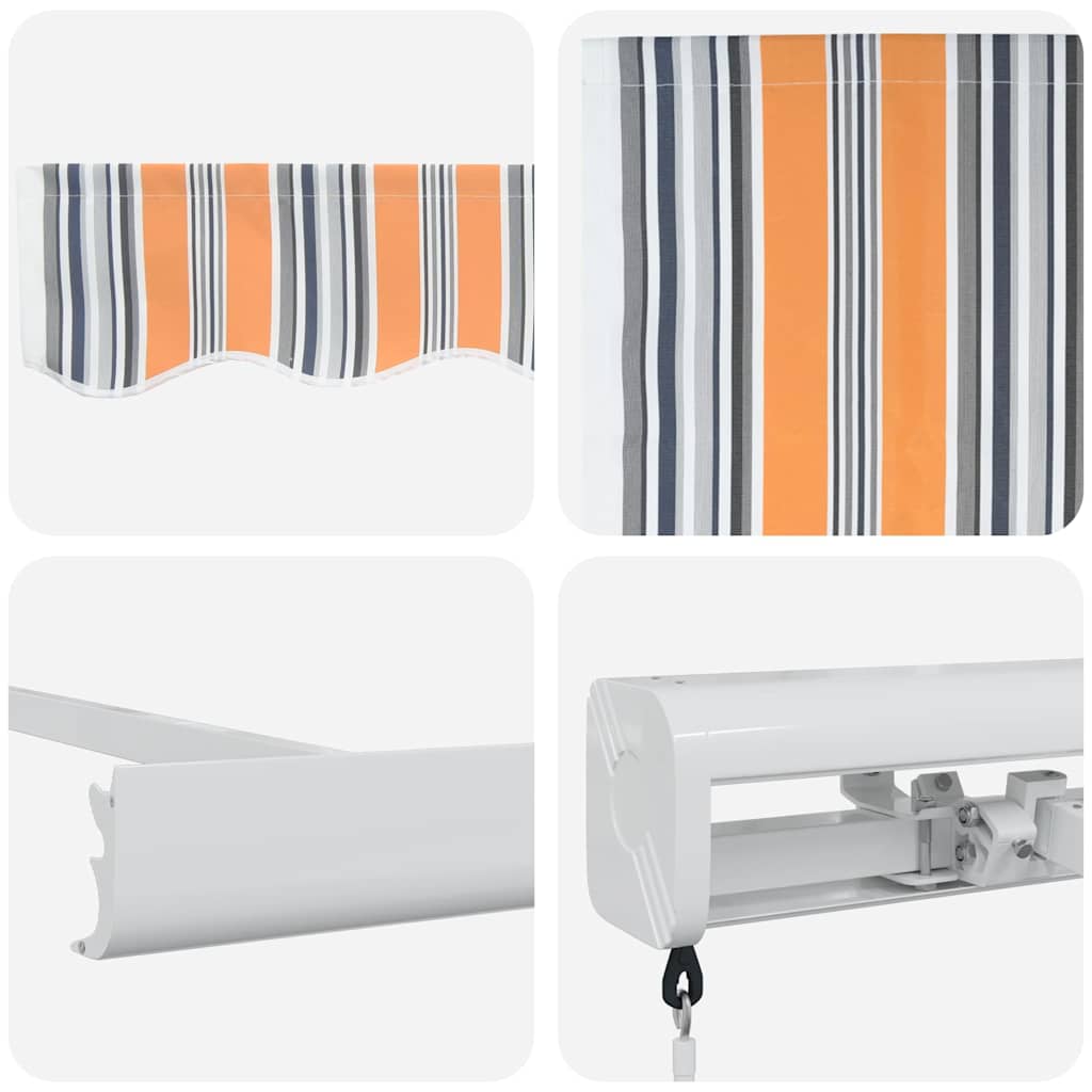 Retractable Awning Multicolor 500 x 300 cm