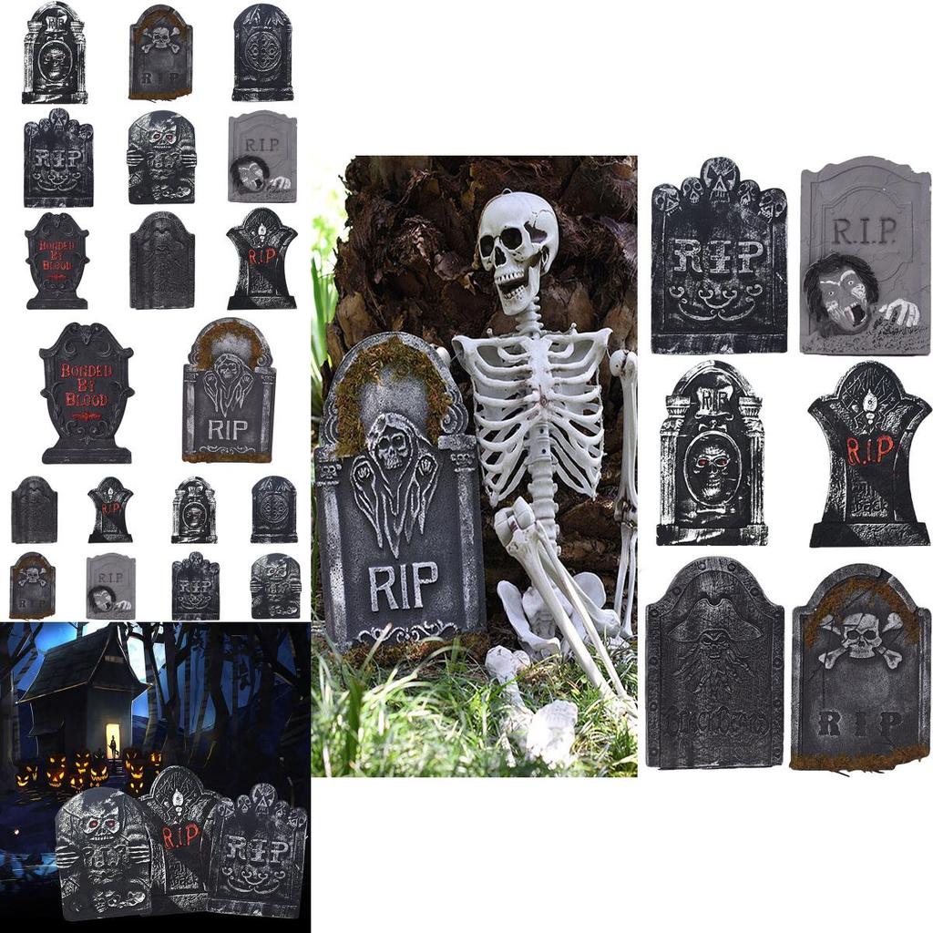 Exciting Halloween Tombstone Foam Decoration For Haunted House And Graveyard