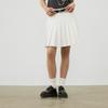 New MLB Preppy Style Collection Los Angeles Dodgers SS24 Casual Short Skirts Women's Cream 3FSKV0143-07CRS