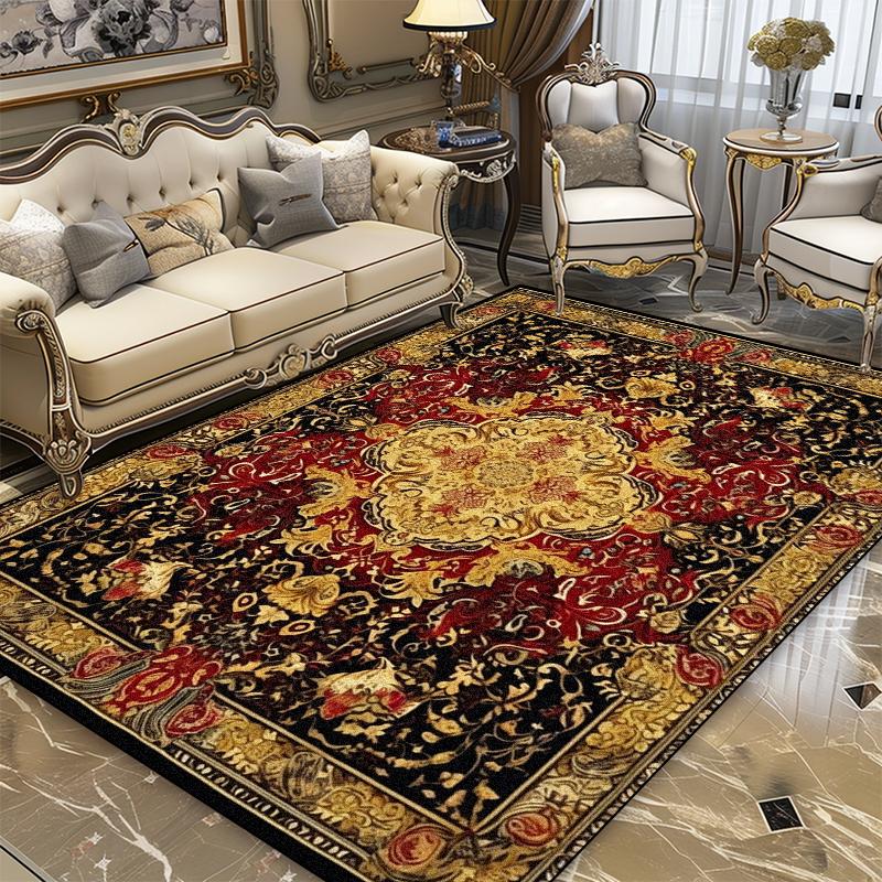 Vintage Persian High-end Luxury Carpet Coffee Table Mat Sofa Side Living Room Bedroom Ornaments Rug 200x300cm Non-slip Mats