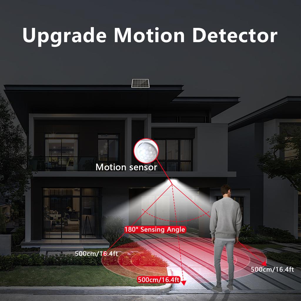 Upgrade Solar Outdoor Pendant Light 252 LED Motion Sensor Waterproof Solar Shed Light for Patio Barn Garden Pathway Yard Lawn Ba