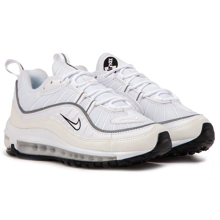 Nike Air Max 98 Белый Отражающий Серебристый Женские AH6799-103