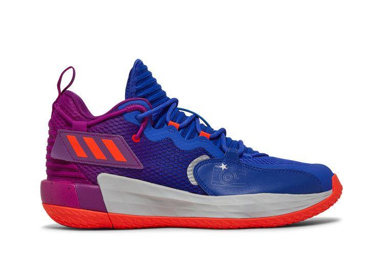 Мужские кроссовки adidas Dame 7 EXTPLY Say Cheese Sonic Fuchsia/Solar Red/Sonic Ink