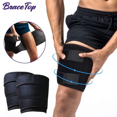 Наколенник-пояс для бедра Bracetop, поддерживающий бандаж на подколенное сухожилие, компрессионный рукав, триммер для растяжения мышц подколенного сухожилия, растяжений, квадрицепсов