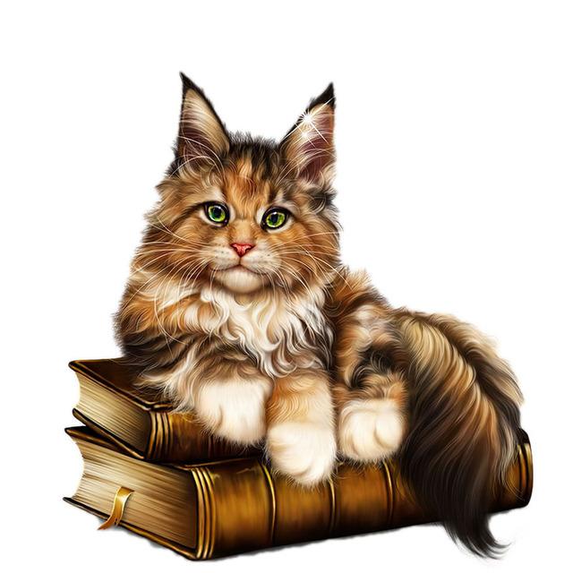 J540 # супер милая наклейка с изображением кота и животного на автомобиль, виниловая наклейка, водонепроницаемые декоративные наклейки для автомобиля