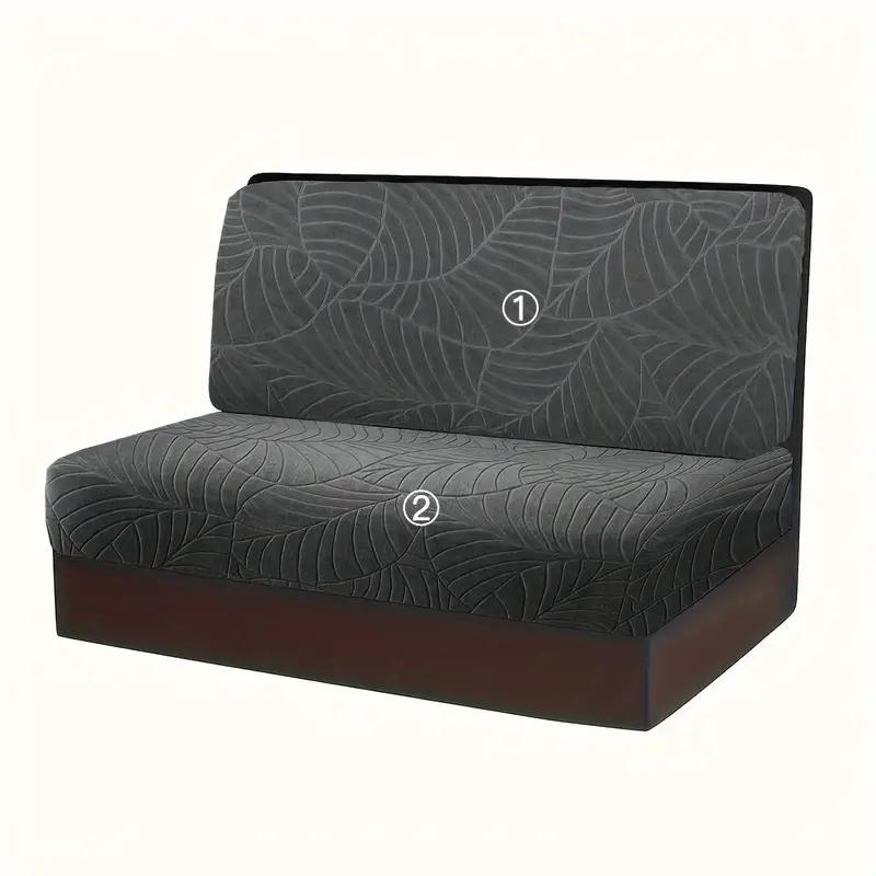 Чехол на подушку сиденья дивана-столовой Jacquard Rv с эластичными подлокотниками, противоскользящий, грязеотталкивающий, для кемпера или автомобильной скамьи.