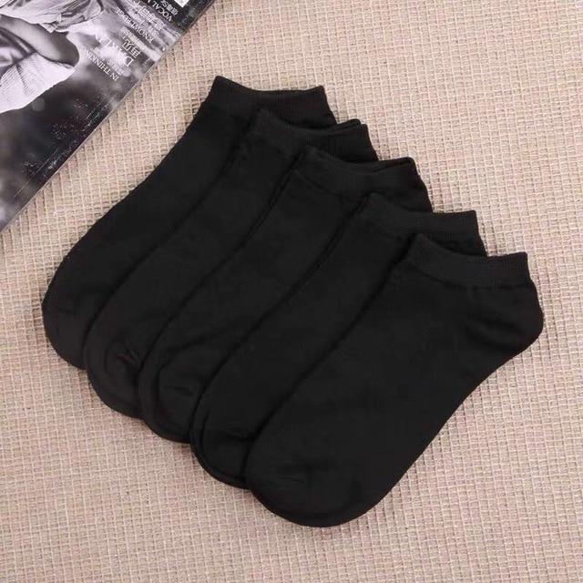 10 Pairs Women Socks Breathable Sports Socks Solid Color Boat Socks Comfortable Cotton Ankle Socks White Black