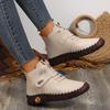 2023 Fashion Shoes Women's Shoes with Plush Insulation High Top Cotton Shoes Winter Hand Stitched  Soft Shoes Warm Shoes