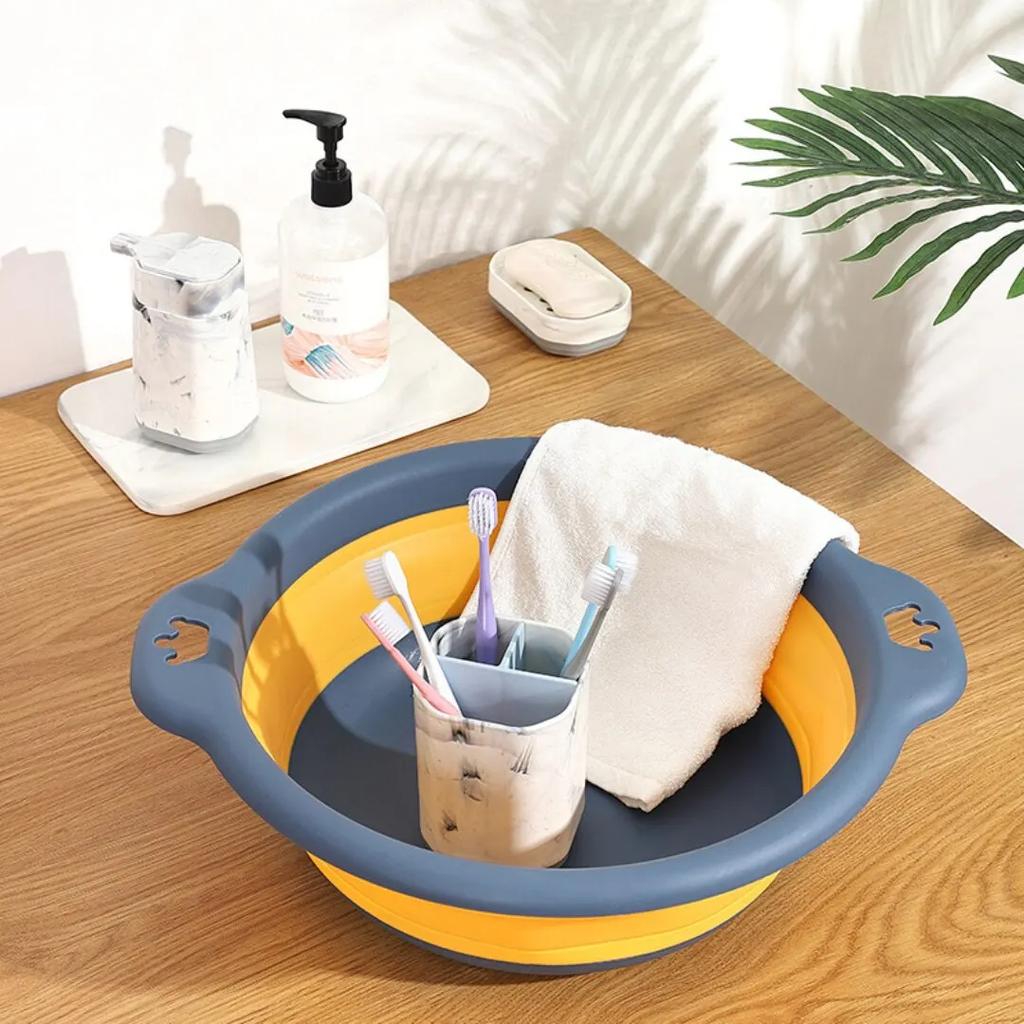 Plastic Folding Basins Portable Laundry Basin Wash Basins Folding Laundry Tub Adult Baby Bath Basin Sink Kitchen Accessories