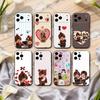 C-Cute M-Monchhichis-S Чехол для телефона для iPhone 17pro,16,15,14,13,12,11 Plus,Pro Max,XS,Мягкий силиконовый черный чехол