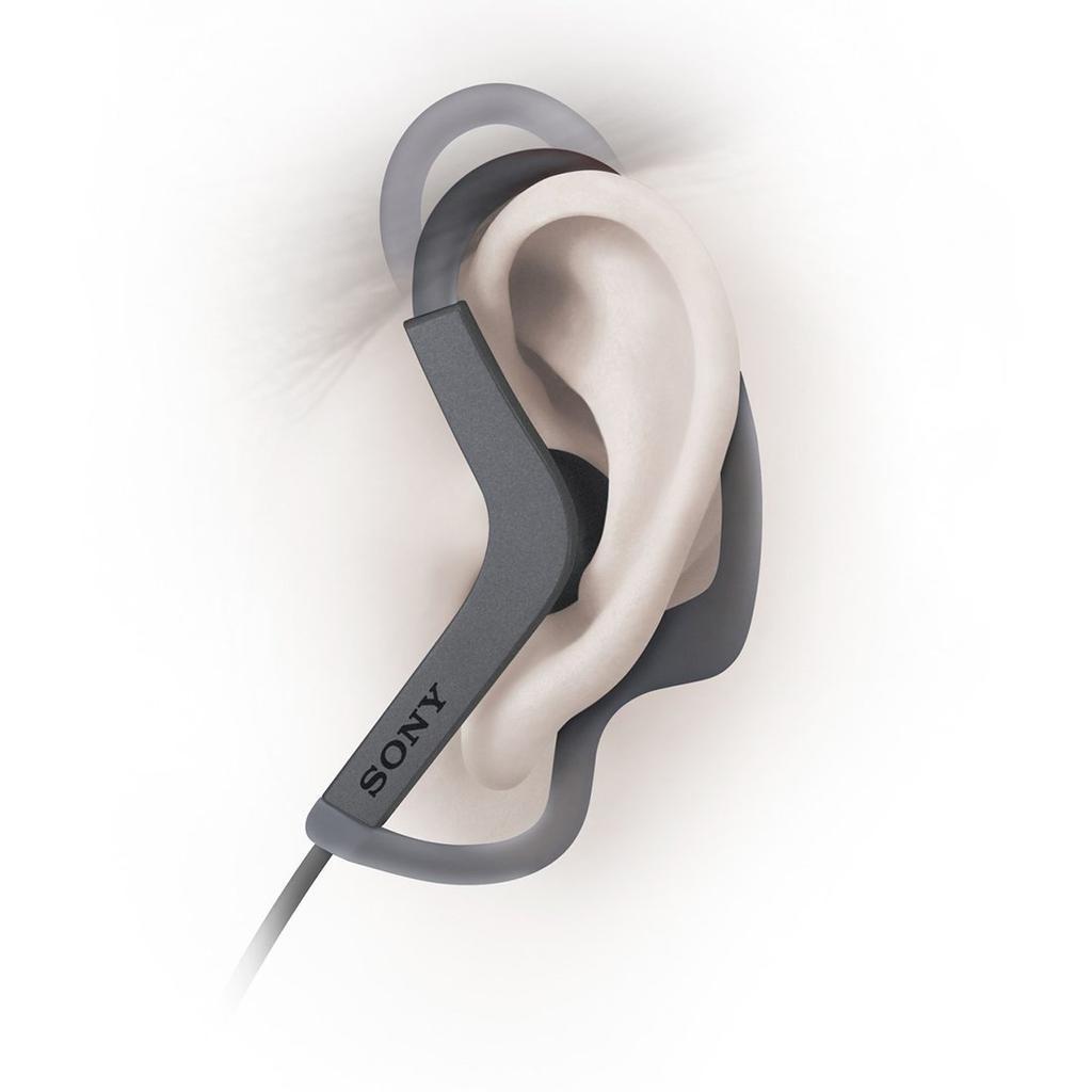 Sony Black B MDR-AS210 Earphones Water-resistant/Sports-oriented, MDR-AS210