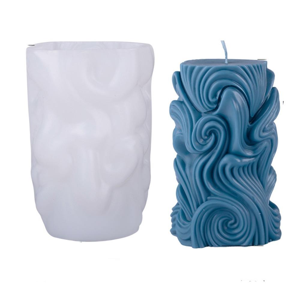 Silicone Cylindrical Candle Mold DIY Soap Mould Fragrance Candle Resin Mold  Candle Making